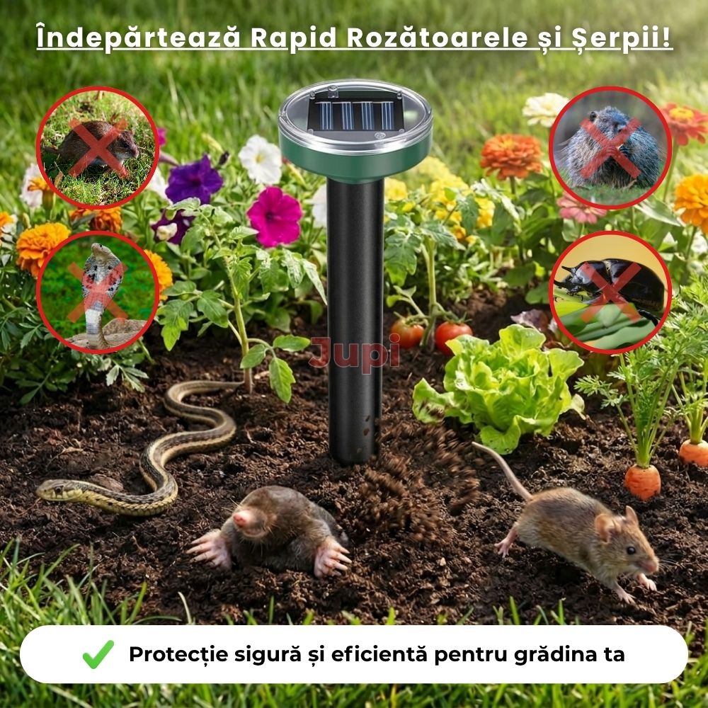 Dispozitiv Solar cu Ultrasunete Anti Dăunători