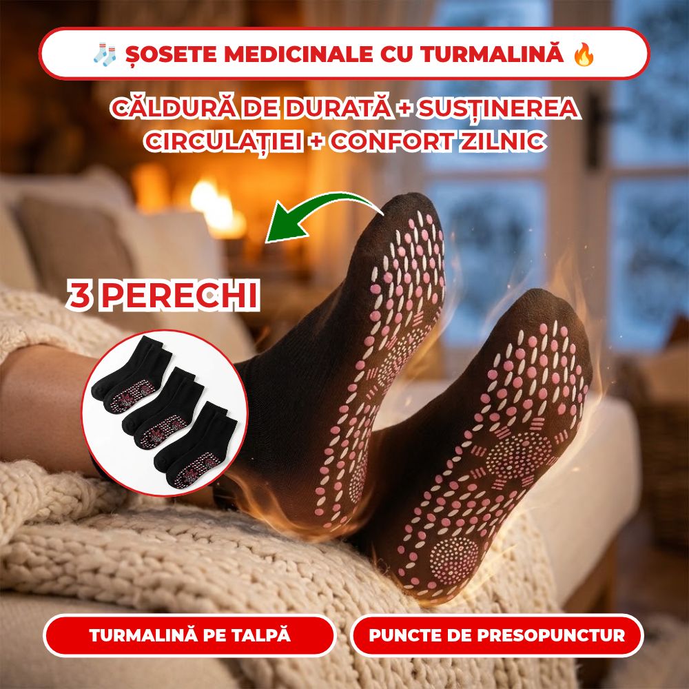 Șosete Medicinale cu Turmalină
