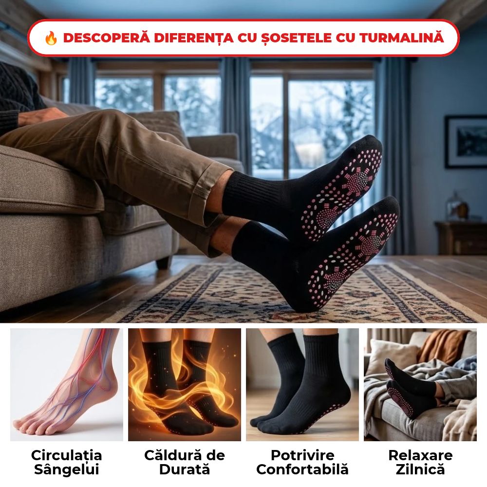 Șosete Medicinale cu Turmalină