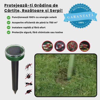 Dispozitiv Solar cu Ultrasunete Anti Dăunători